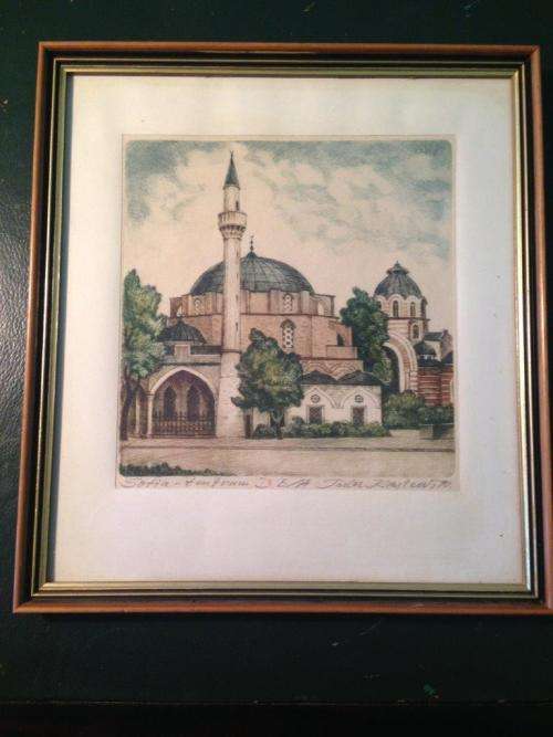 STUNNING ETCHING SOFIA BY JODOR KRASTEWI 1990