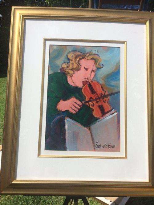 STUNNING!!!! FREDA VAN DER MERWE  A BARGAIN LARGE PASTEL PAINTING (value R8000)