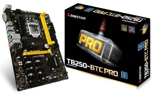 BioStar BT250 Mining Motherboard 12 PCI
