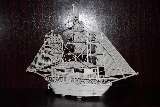 Stunning!! Vintage Ship Made Of Very Thin Delicate Wire!!!