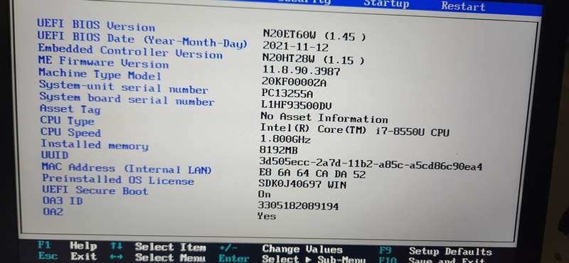 Lenovo x280