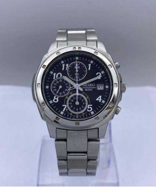 STUNNING SEIKO COLLECTORS  SPORTS CHRONOGRAPH DATE  BEAUTIFUL MENS WATCH