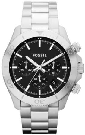 Fossil Retro Traveler Chronograph Stainless Steel Watch CH2848