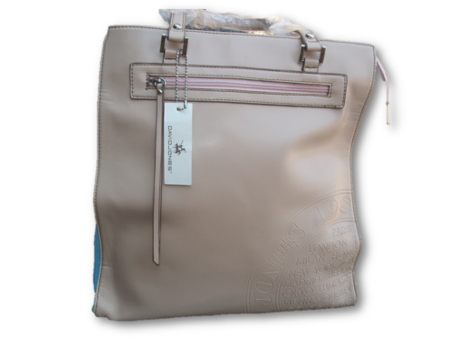 ORIGINAL DAVID JONES-HANDBAG- 100% - SAND