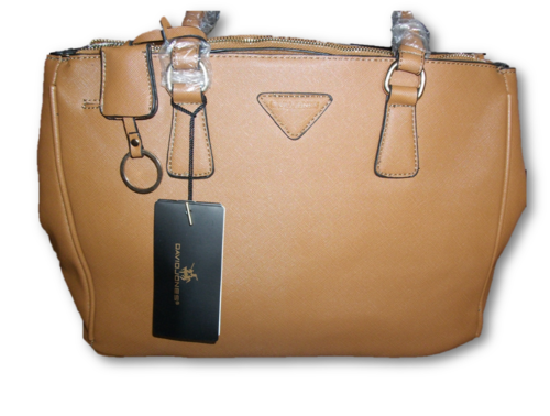 ORIGINAL DAVID JONES-HANDBAG- 100% SYNTHETIQUE - CAMEL