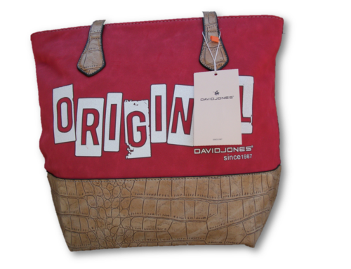 ORIGINAL DAVID JONES-HANDBAG- 100%  -  BEIGE