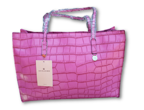 ORIGINAL DAVID JONES-HANDBAG- 100%  - FUCHSIA