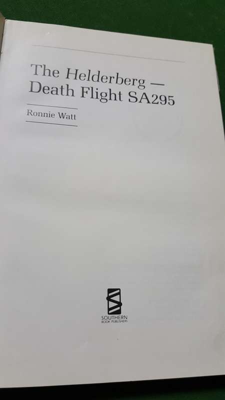 Helderberg Death Flight SA 295. Ronnie Watt.