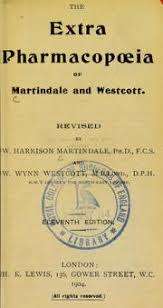 The Extra Pharmacopaeia. Martindale and Westcott Vol II 16th edition 1915.