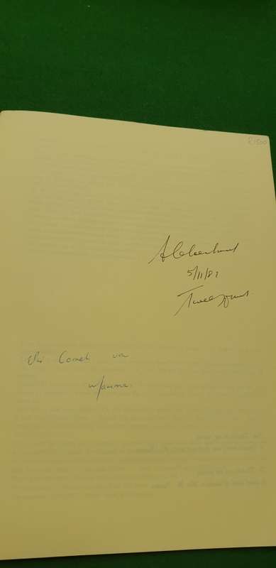 Sketse en gedagtes vir die simfonie van die Sonnevanger. Frans Claerhout. SIGNED