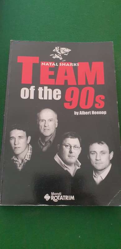 Natal Sharks Team of the 90s.  Albert Heenop.
