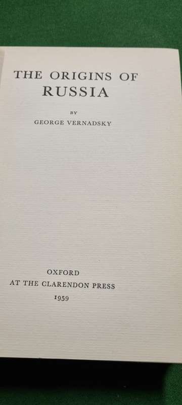 The Origins of Russia. George Vernadsky.