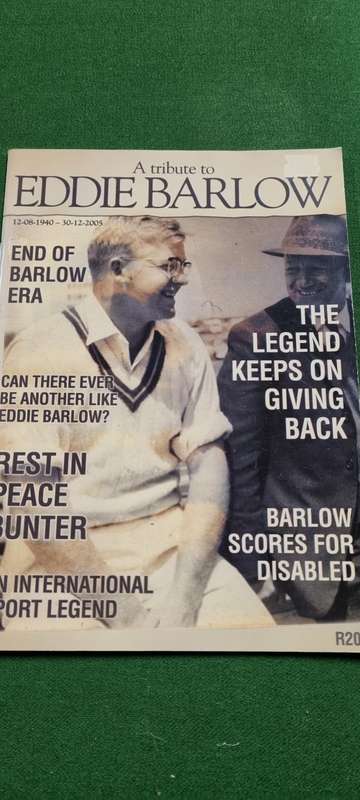 A tribute to Eddie Barlow.  Sport Legends Trust 2006