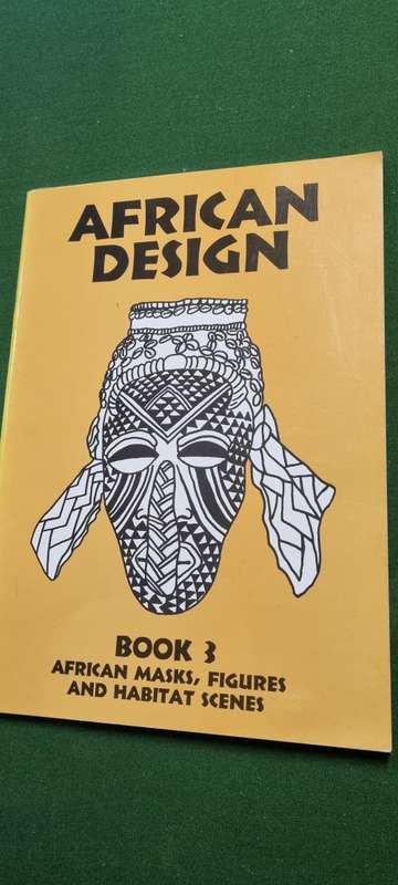 African design. Book 3. African masks, figures and habitat scenes. African Chic.