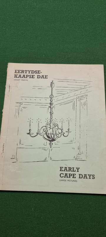 Eertydse Kaapse dae/ Early Cape Days. Colouring in and work book. Large Pictures. Lamprecht/Rudolph
