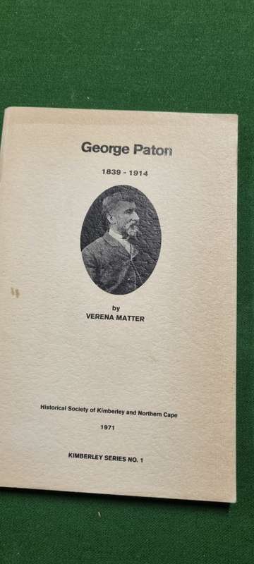 George Paton. 1839 - 1914. Kimberley Series No. 1. Verena Matter. X/300 ltd