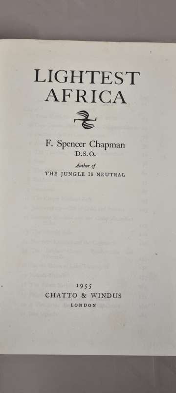 Lightest Africa. F Spencer Chapman.