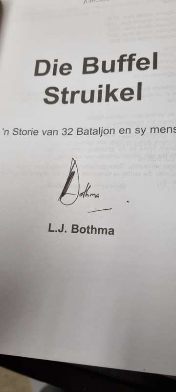 Die Buffel Struikel by L.J. Bothma (SIGNED by author)