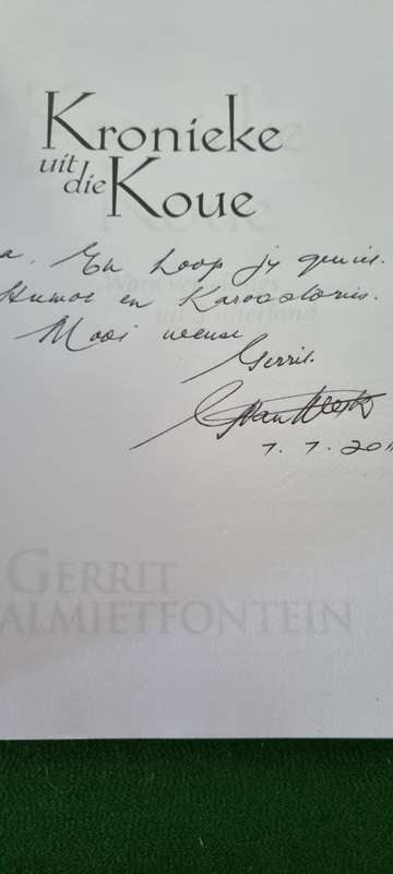 Kronieke uit die koue. Gerrit Palmietfontein, GETEKEN. Ware vertellings uit Sutherland.