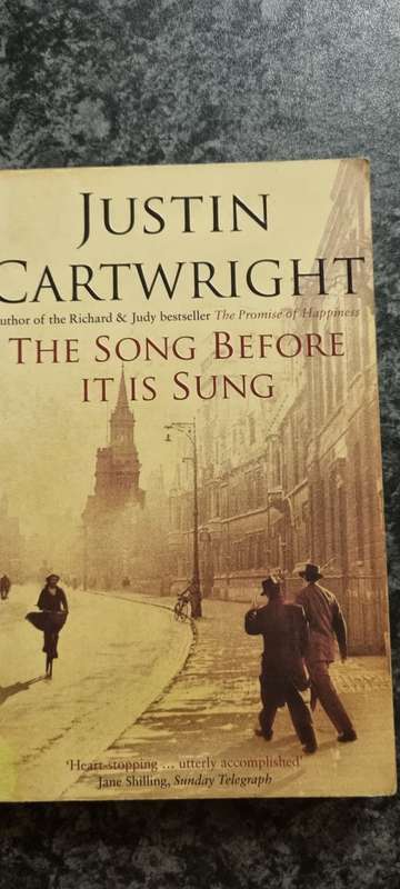 The song before it is sung. Justin Cartwright.