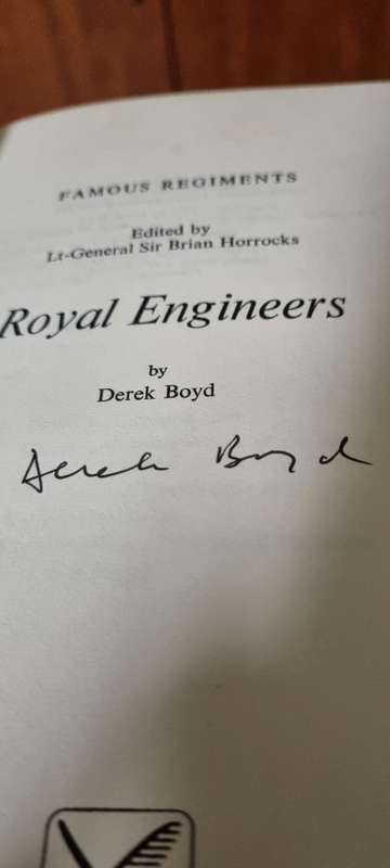 The Royal Engineers. Signed by Derek Boyd. Edited by Lt Gen Sir Brian Horrocks.