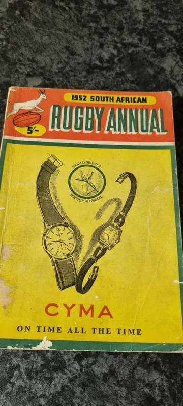 1952 South African Rugby Annual. (3rd edition) Ron Aldridge (compiled and edited)