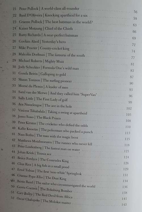 100 South African Sporting Legends  Author: Bronwen Leak