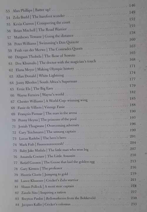 100 South African Sporting Legends  Author: Bronwen Leak