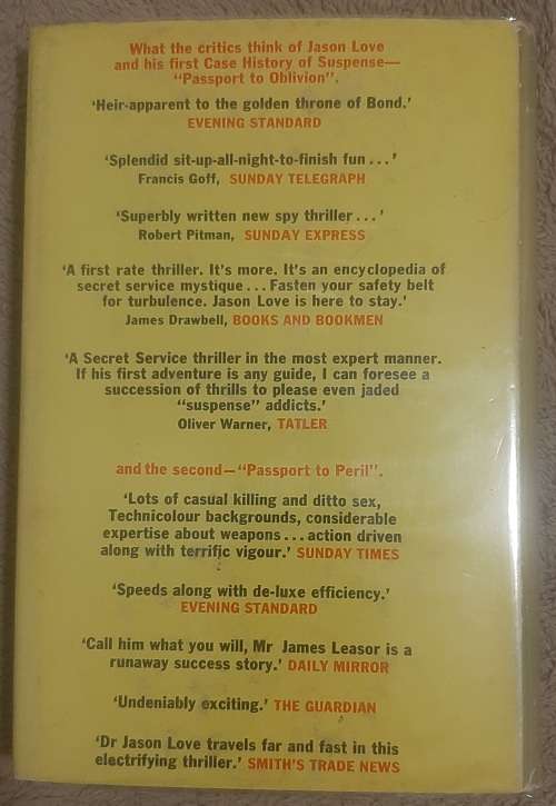 Passsport in Suspense Author: James Leasor