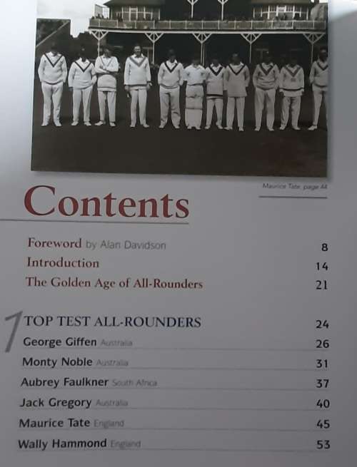 Cricket`s Great All-Rounders  Author: Kershi Meher-Homji