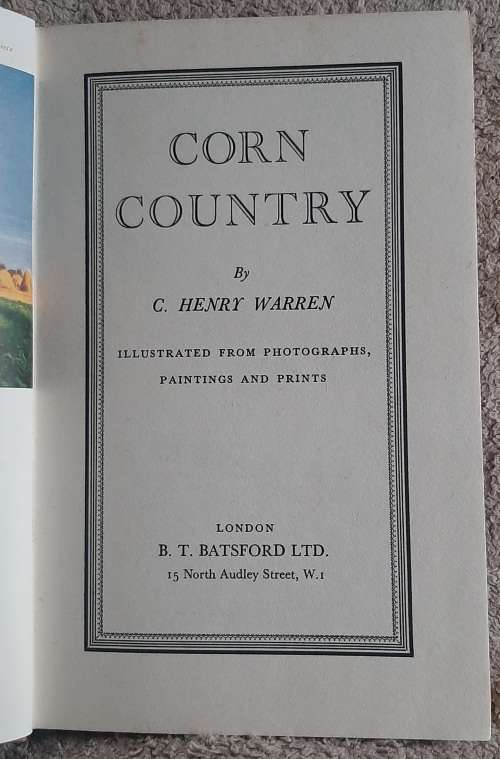 Corn Country  Author: C. Henry Warren