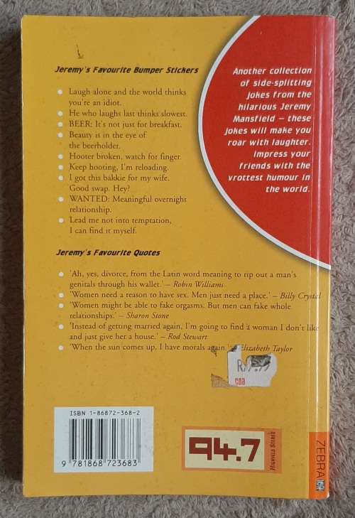 Vrotter Jokes Author: Jeremy Mansfield
