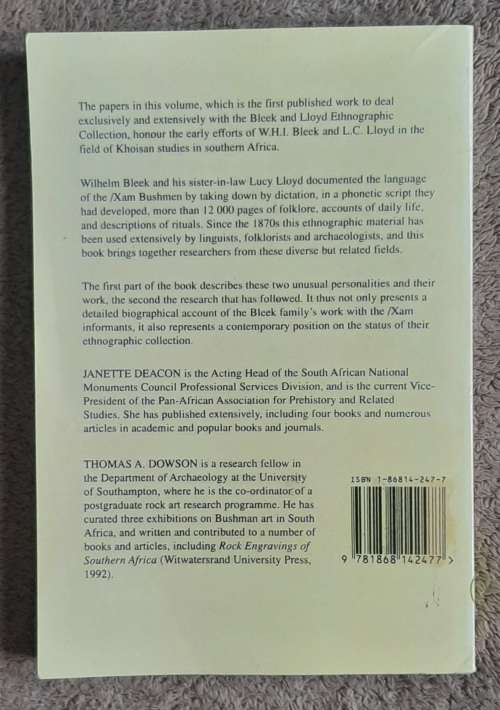 Voices From The Past: /Xam Bushmen and the Bleek and Lioyd Collection