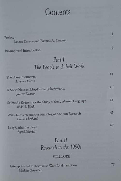 Voices From The Past: /Xam Bushmen and the Bleek and Lioyd Collection