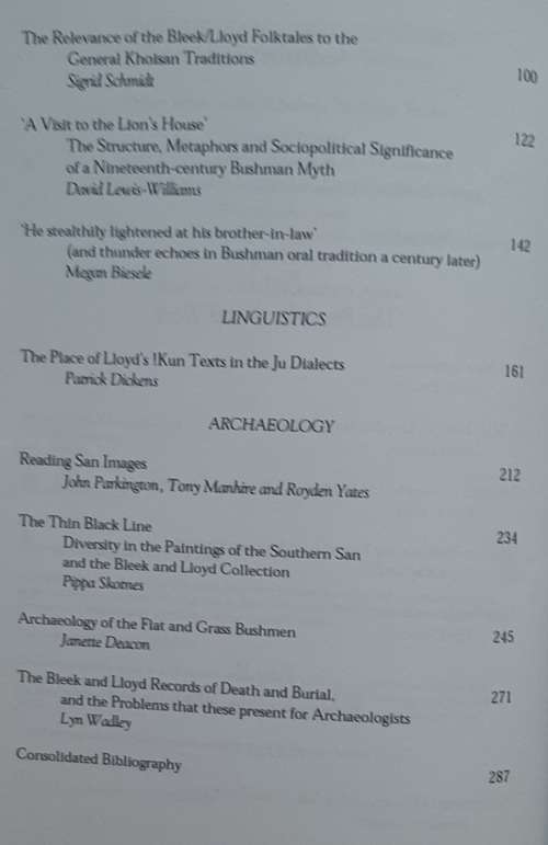 Voices From The Past: /Xam Bushmen and the Bleek and Lioyd Collection