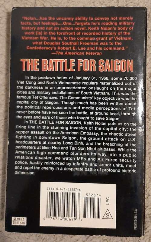 The Battle for Saigon: TET 1968  Author: Keith William Nolan