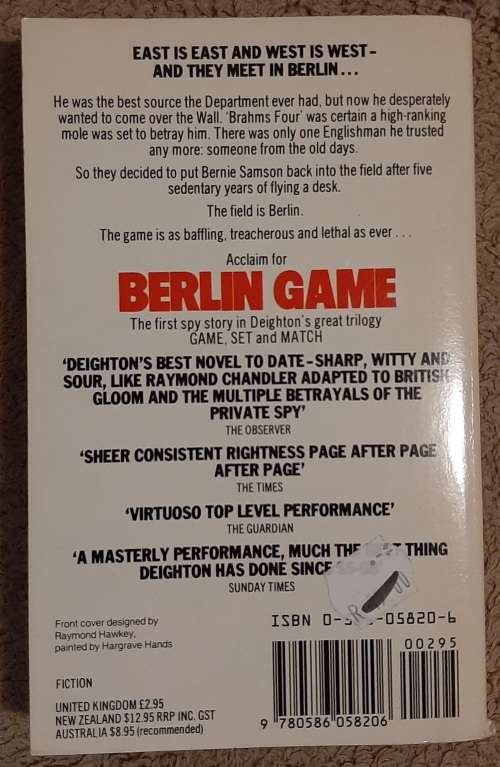 Berlin Game  Author: Len Deighton