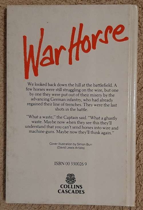 War Horse  Author: Michael Morpurgo
