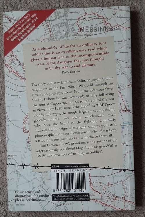 Letters from the Trenches: A Soldier of the Great War.   Author: Bill Lamin
