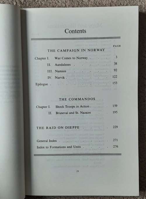 1939-1945 Norway: The Commandos: Dieppe  Author: