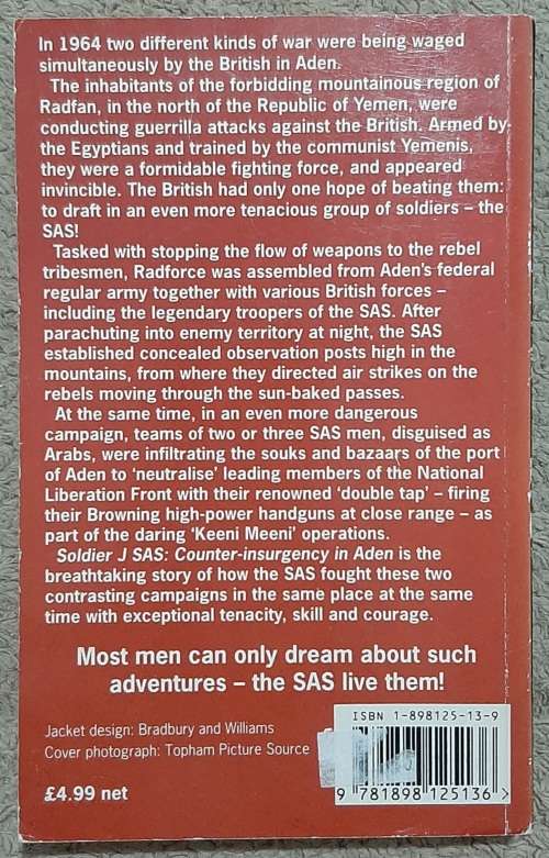 Soldier J. S.A.S: Counterinsurgency in Aden  Author: Shaun Clarke