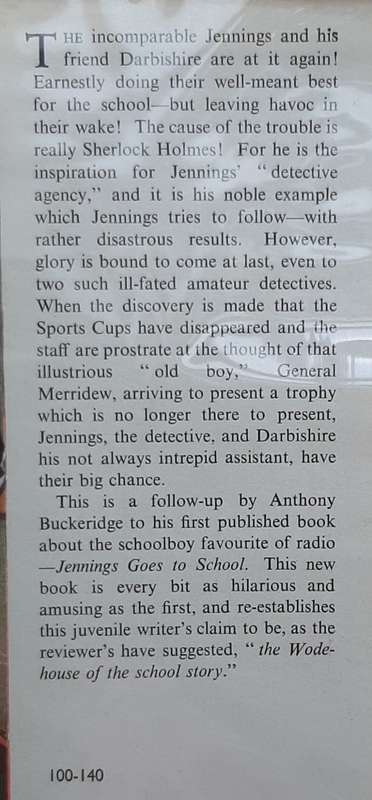 Jennings Follows a Clue  Author: Anthony Buckeridge
