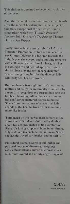 Mitigating Circumstances - Author: Nancy Taylor Rosenberg