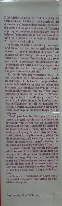 Geskiedenis van Afrika - Author: H.J. van Aswegen