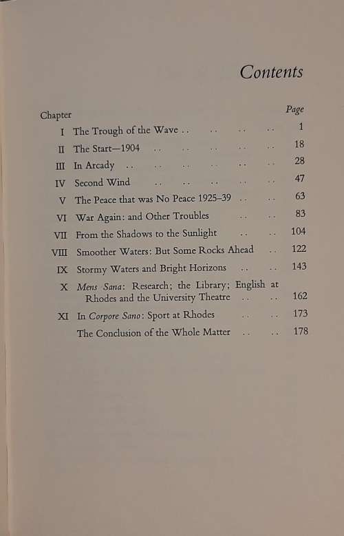 Rhodes University (1904- 1970) - Author: R. F. Currey