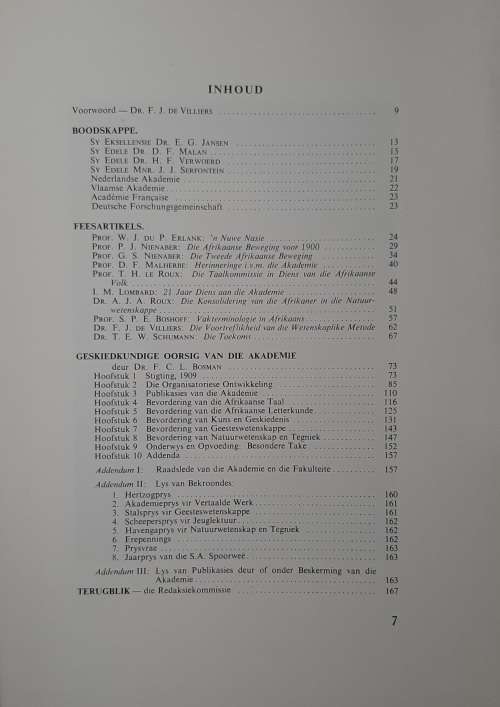 Die Suid-Afrikaanse Akademie vir Wetenskap en Kuns . Feesalbum 1909 - 1959