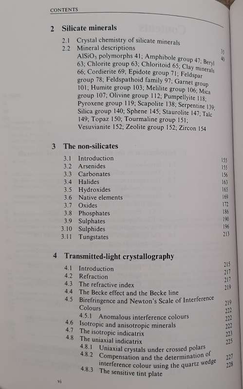 Optical Mineralogy: Principles and Practice Author: Colin D. Gribble and Allan J. Hall