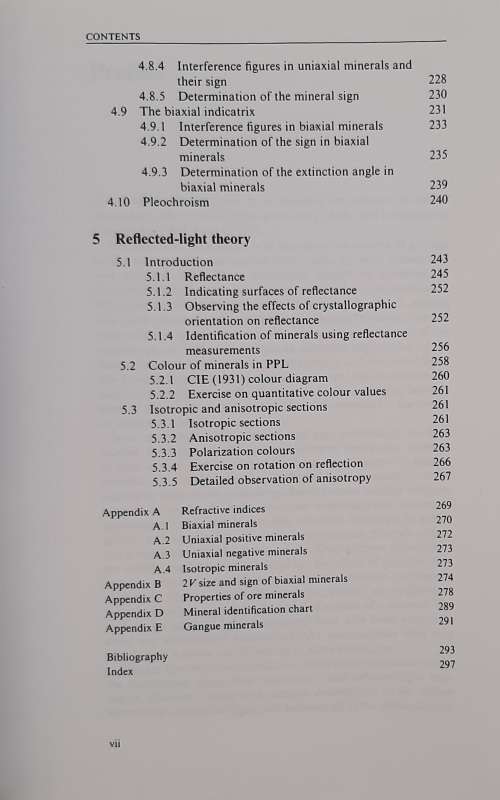 Optical Mineralogy: Principles and Practice Author: Colin D. Gribble and Allan J. Hall