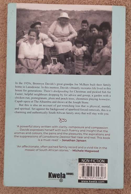 Lansdowne Dearest: My family`s story of forced removals - Author: Bronwyn Davids