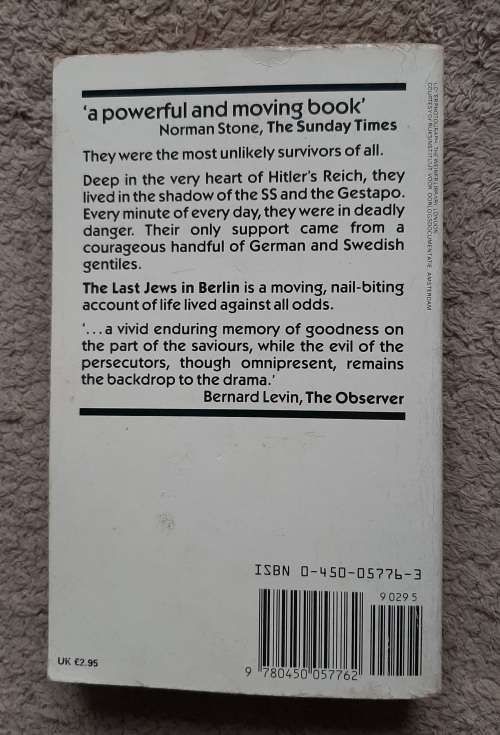 The Last Jews in Berlin - Author: Leonard Gross
